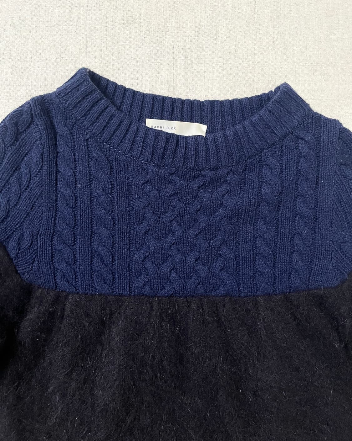 사카이 도킹 롱 니트 케이블&앙고라 sacai 상품이미지5
