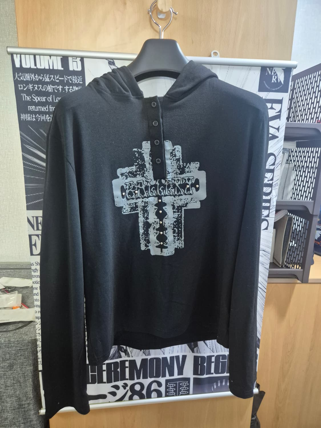 [가터갤러리] 스터드 GEM CROSS 후드 상품이미지2