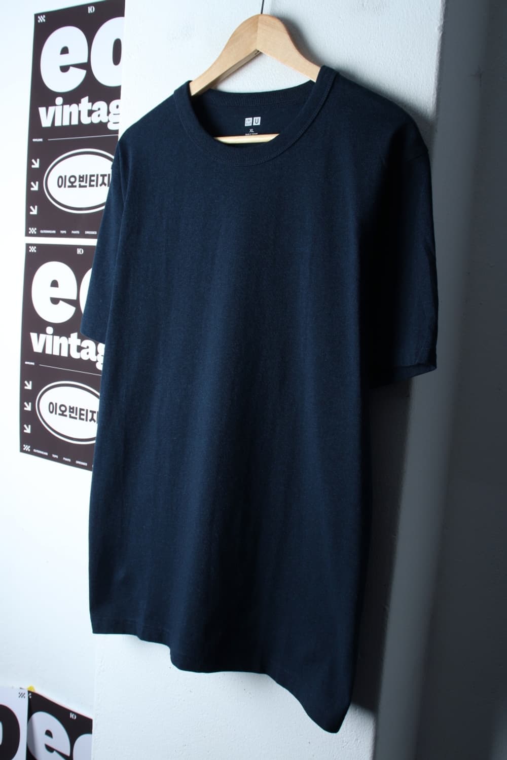 (XL-2XL) 유니클로 반팔 티셔츠 U라인 새상품 블루-H32744 상품이미지1