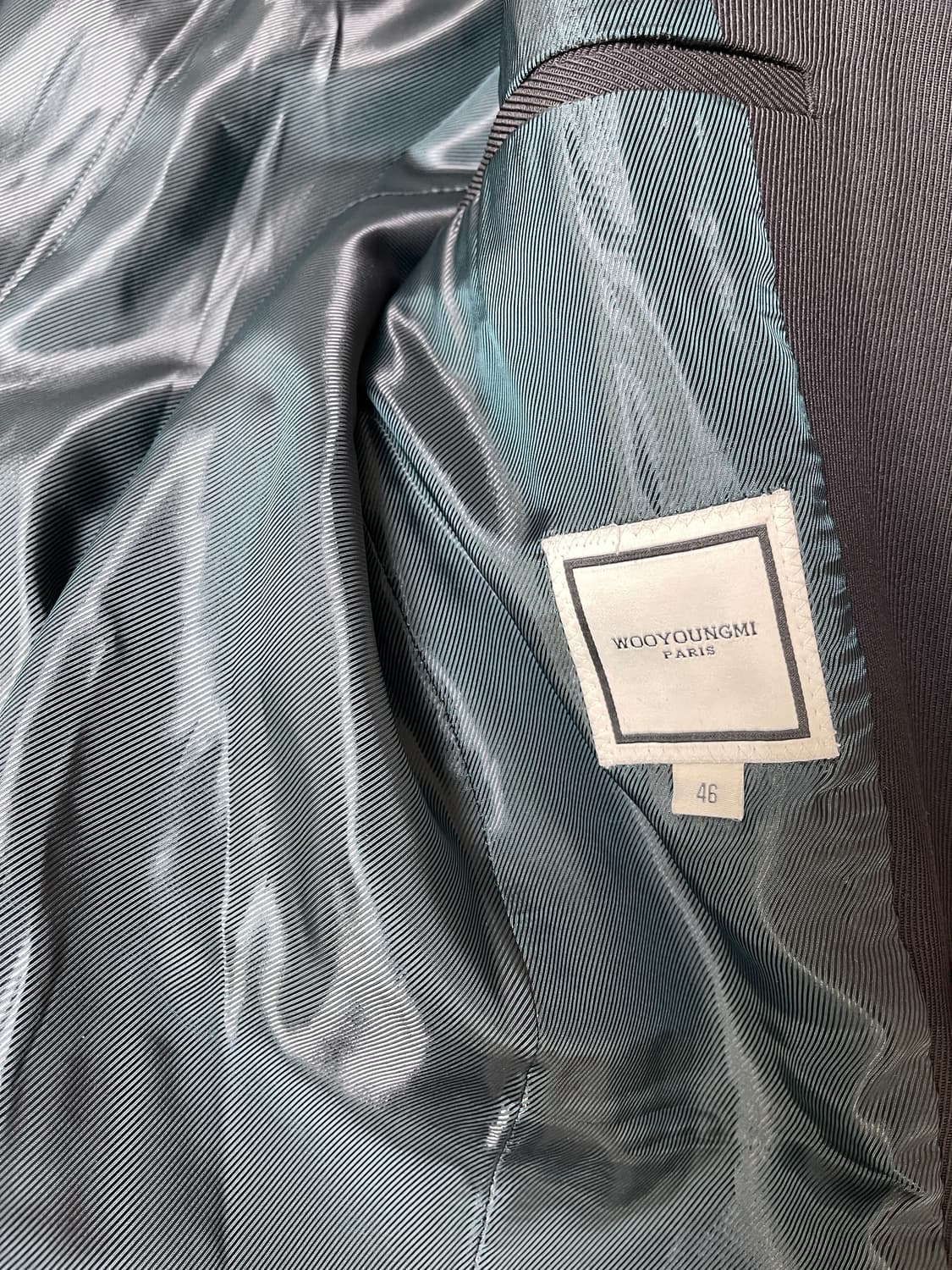 우영미 울 자켓 블랙  한정판  46 사이즈 상품이미지3