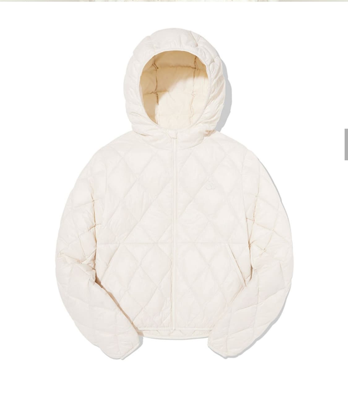 키르시 클라우드 크롭 다운 아이보리 패딩 상품이미지2