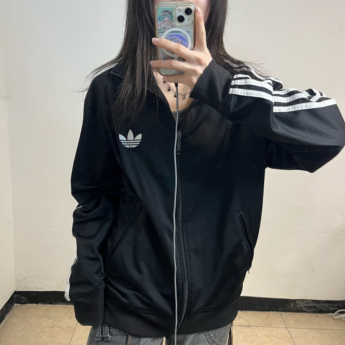 Adidas black firebird jersey 상품이미지3