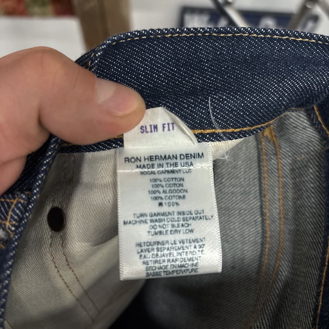 론 허먼 데님 미국생산 헤비온스 셀비지 데님팬츠 N1198 상품이미지10