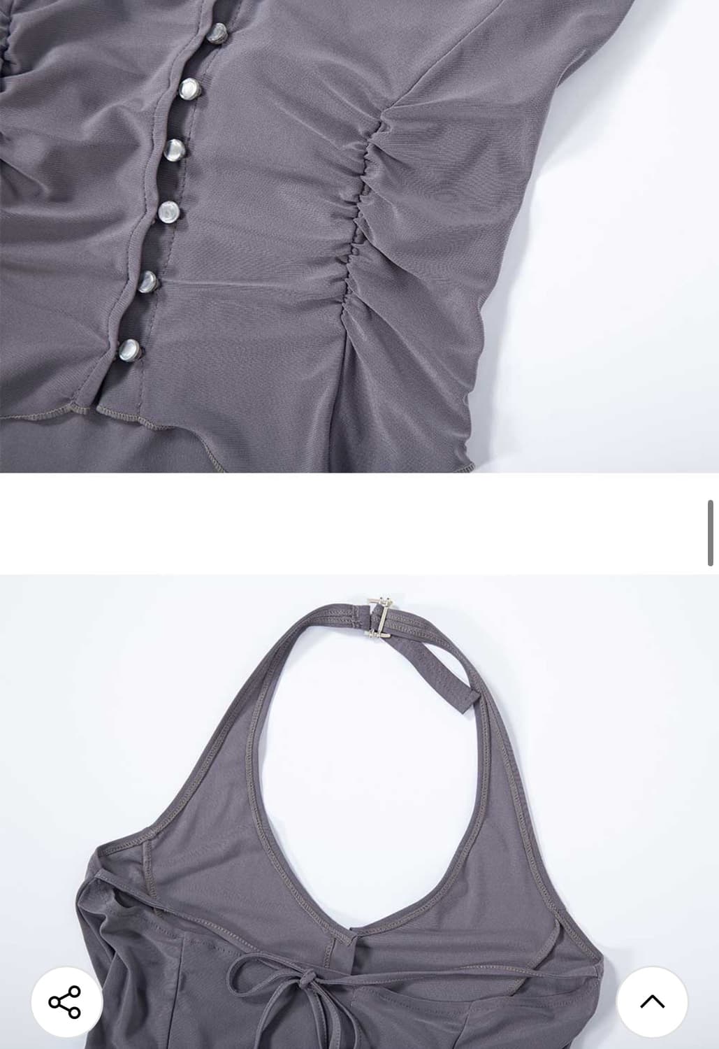 [나띠착용] Oda Sleeveless Top Chocolate 상품이미지10
