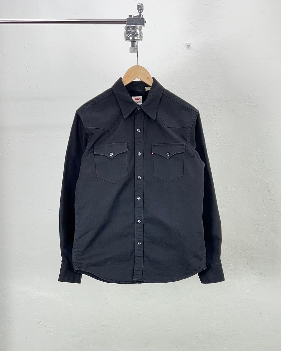 리바이스 블랙 데님 스냅 버튼 웨스턴 셔츠 상품이미지1