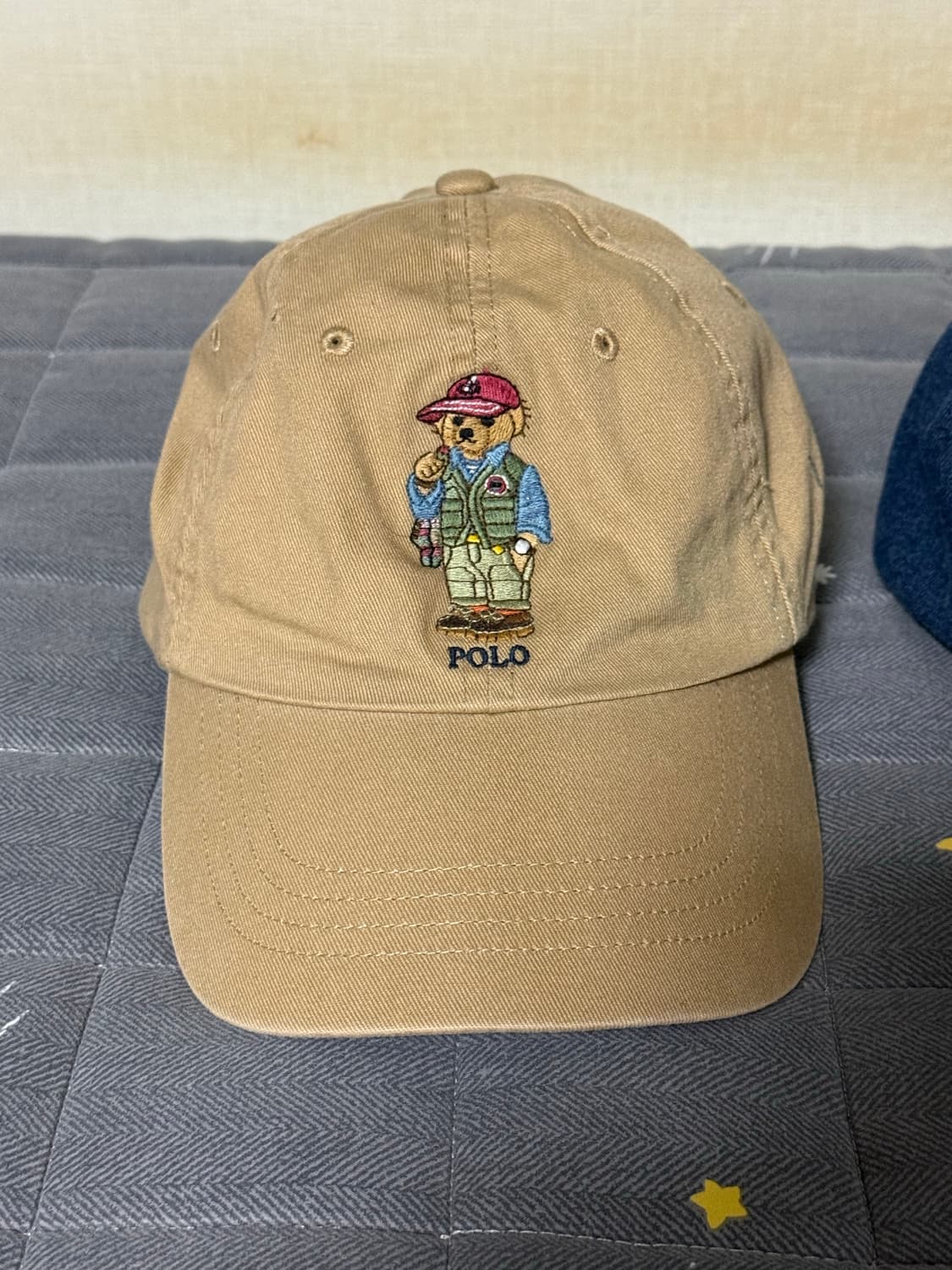 폴로 베어 모자 캡 베이지 데님 그린 polo cap 상품이미지1