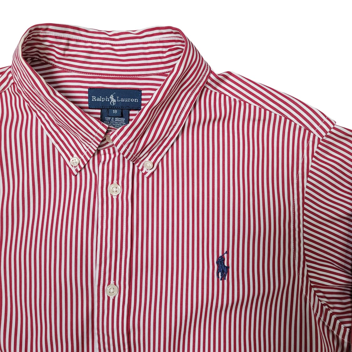 폴로랄프로렌 여성 레드 스트라이프 셔츠 상품이미지2