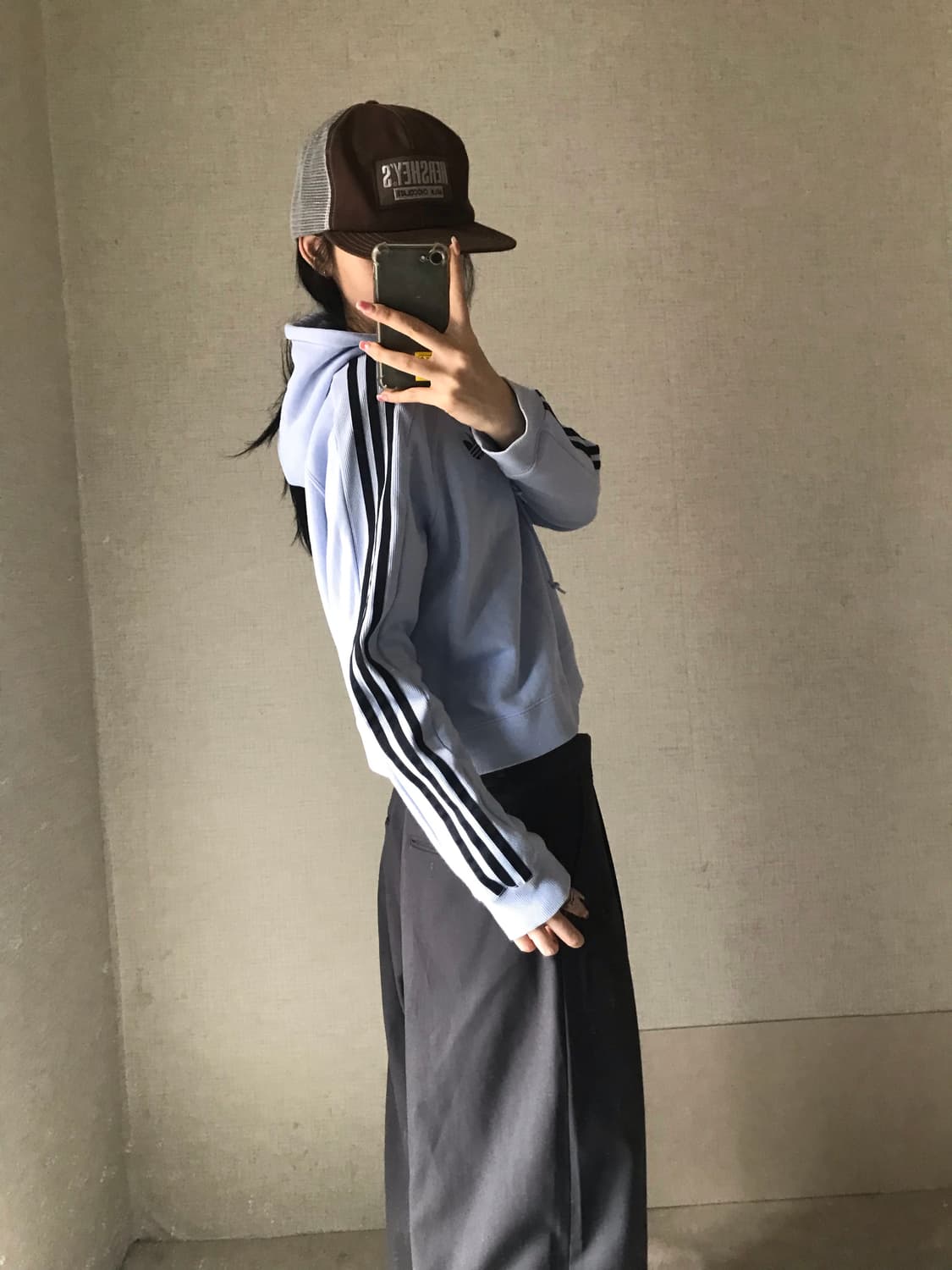 아디다스 연하늘 후드티 상품이미지3