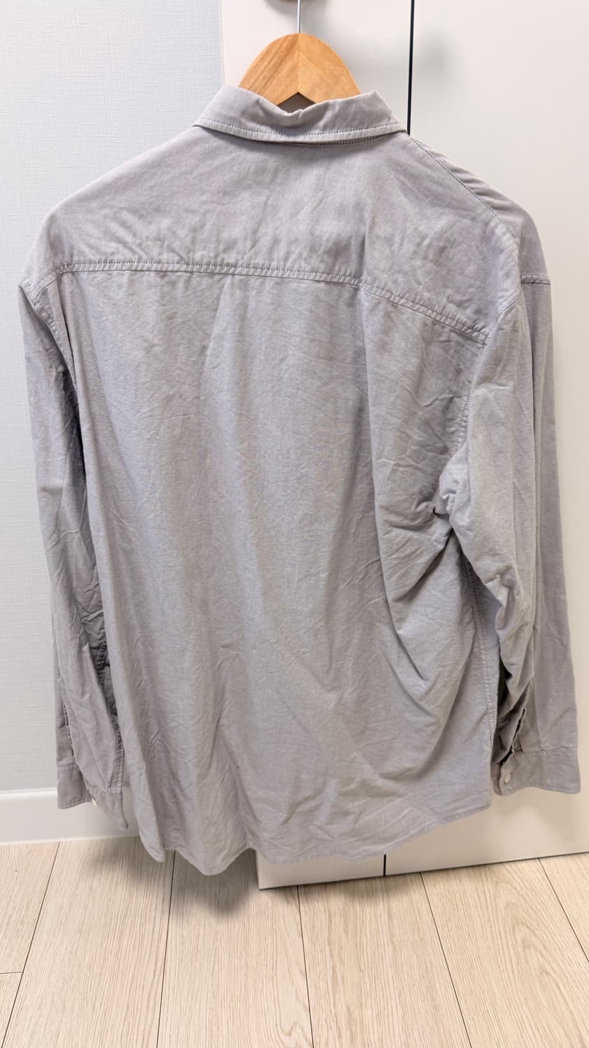 무신사 스탠다드 릴렉스 핏 옥스포드 셔츠 [그레이] 상품이미지6