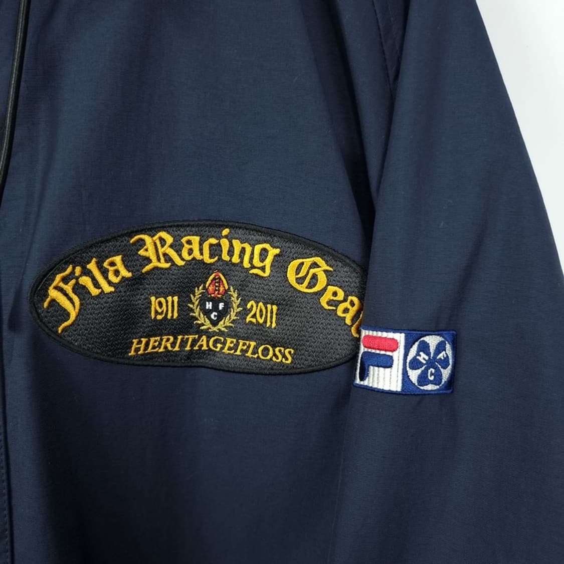 [휠라 X 헤리티지플로스] (새상품) 오버핏 바람막이 자켓 M19702 상품이미지6