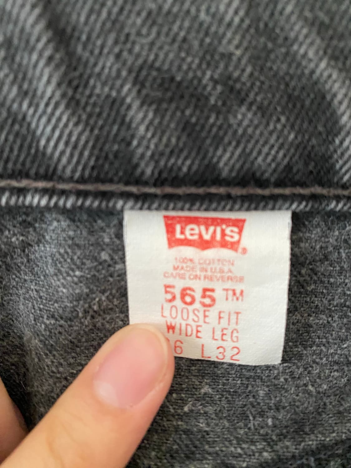 [36] 90s 리바이스 565 블랙 상품이미지5