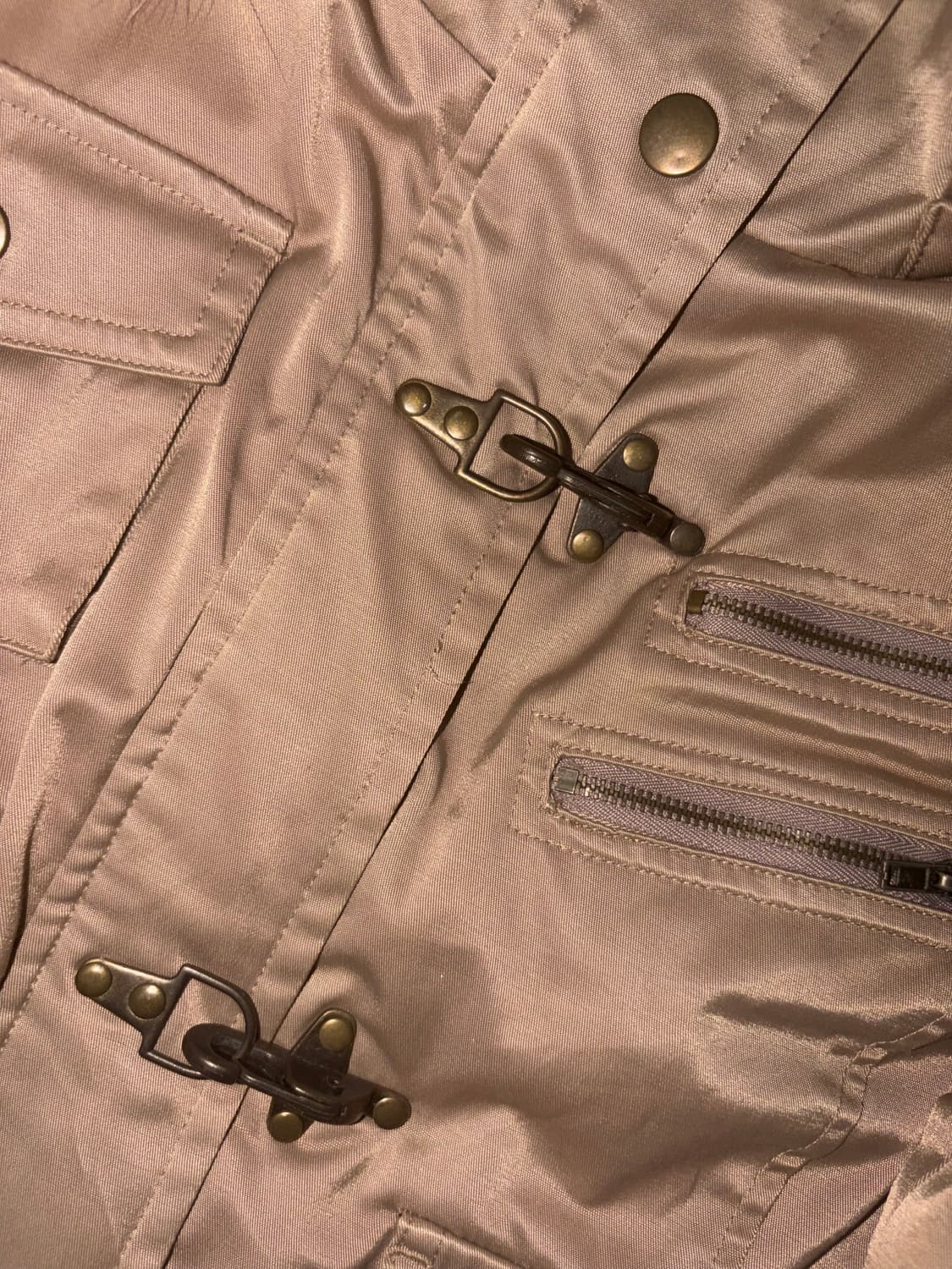 세미크롭 마원 ma-1 퍼 베이지 자켓 갸루 오네갸루 밀리터리 라떼갸루 상품이미지4