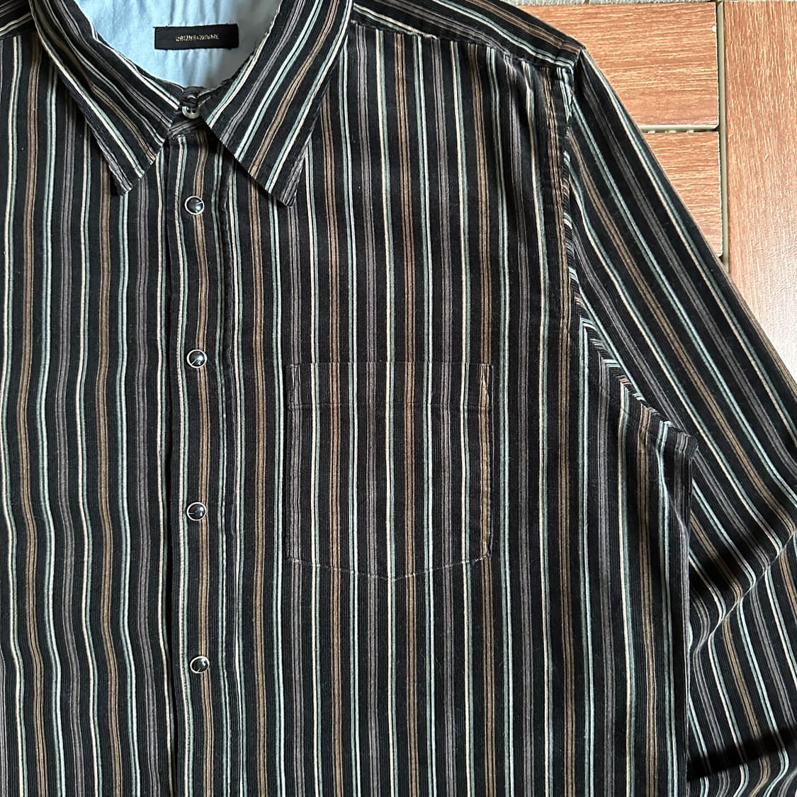 291295=Homme striped button shirts 상품이미지4