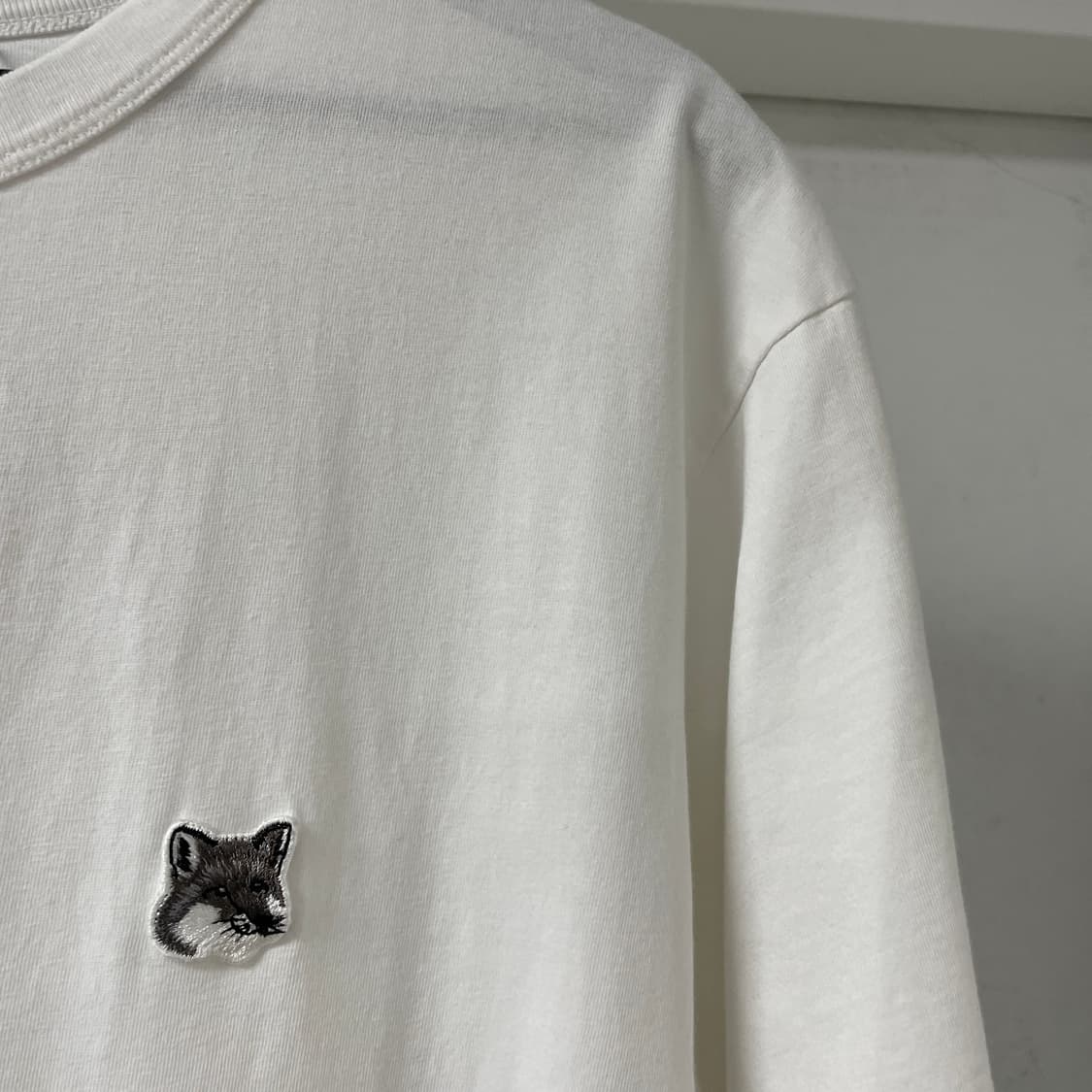 메종키츠네 폭스 반팔 티셔츠 화이트 XL 상품이미지4