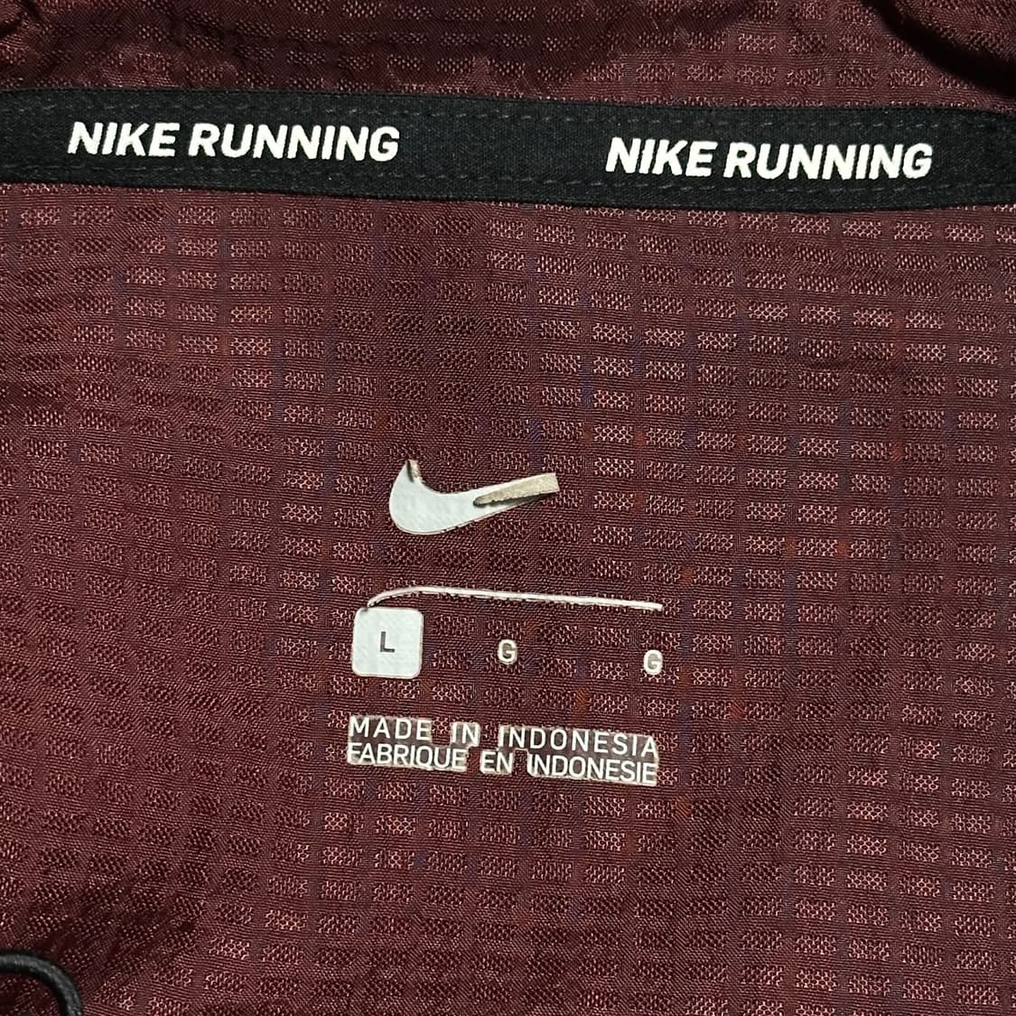 L 니이키 스우시 버건디 러닝 바람막이 상품이미지4