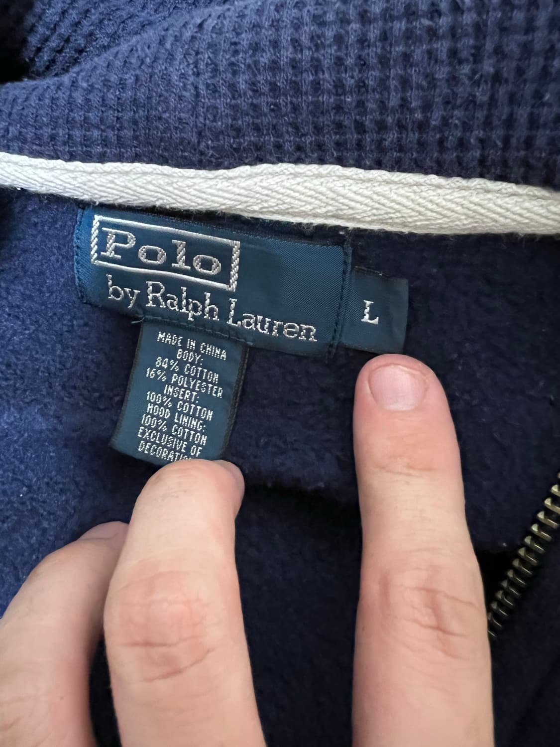 폴로 랄프로렌 네이비 레드포니 후드집업 상품이미지3