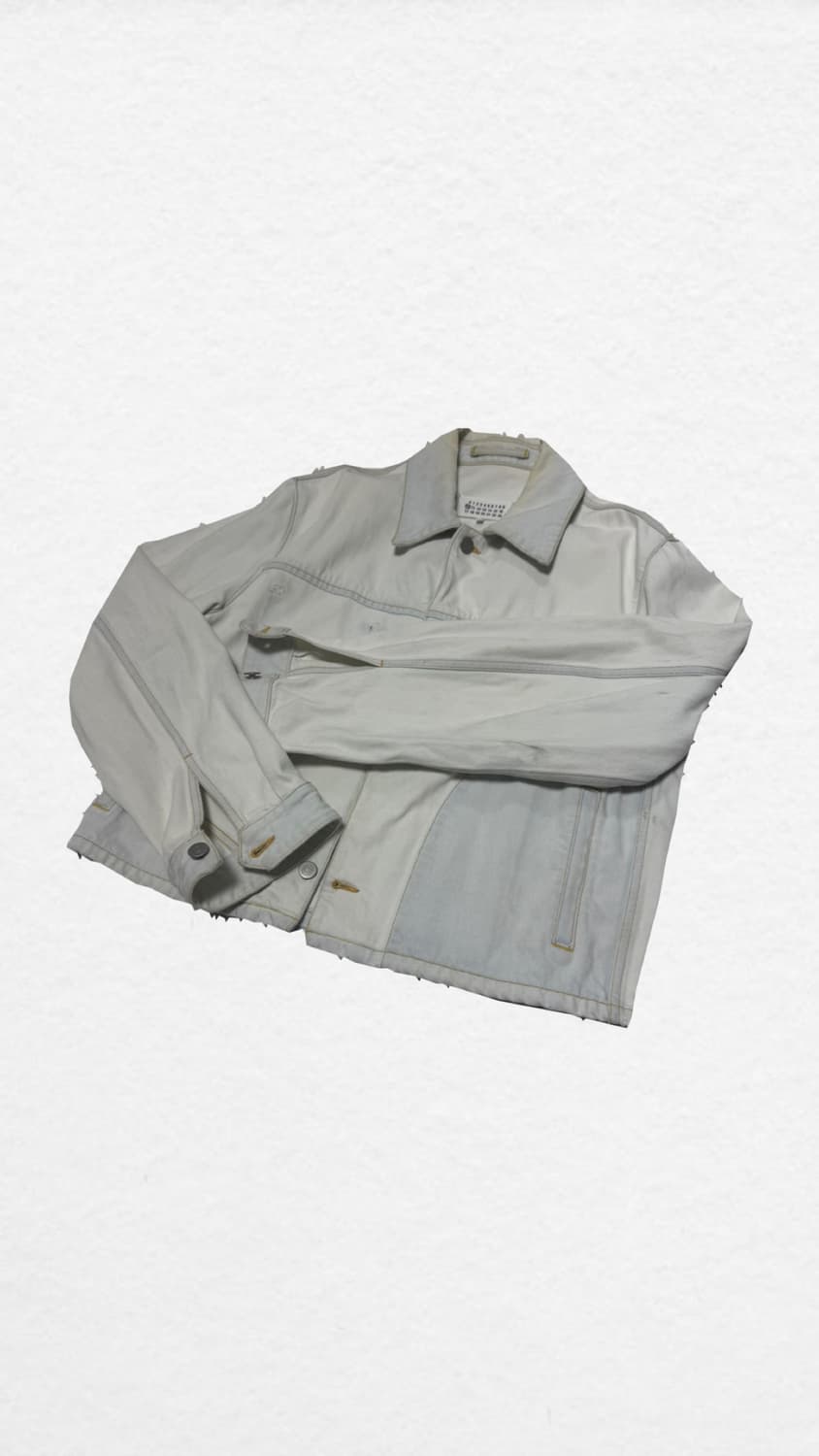 [50] Maison Margiela 마르지엘라 블리치 데님 자켓 상품이미지2