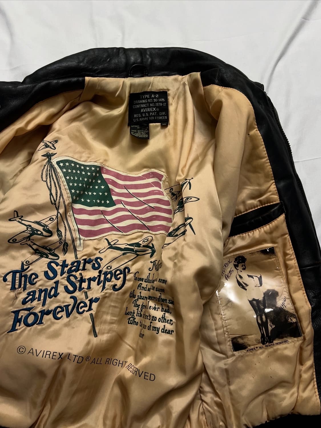 아비렉스 A-2 가죽자켓 상품이미지5