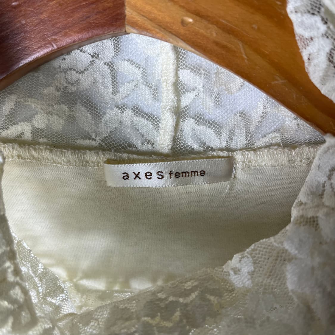 [Axes femme] 엑시즈팜 히메 레이스 퍼프 탑 상품이미지4