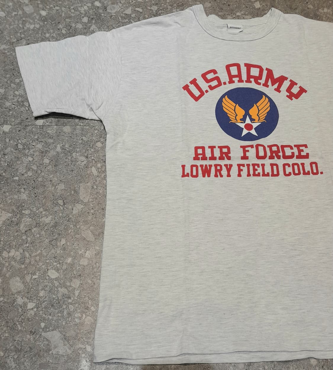 💥아웃스탠딩 에어포스 에쉬그레이 반팔 (L)   상품이미지6