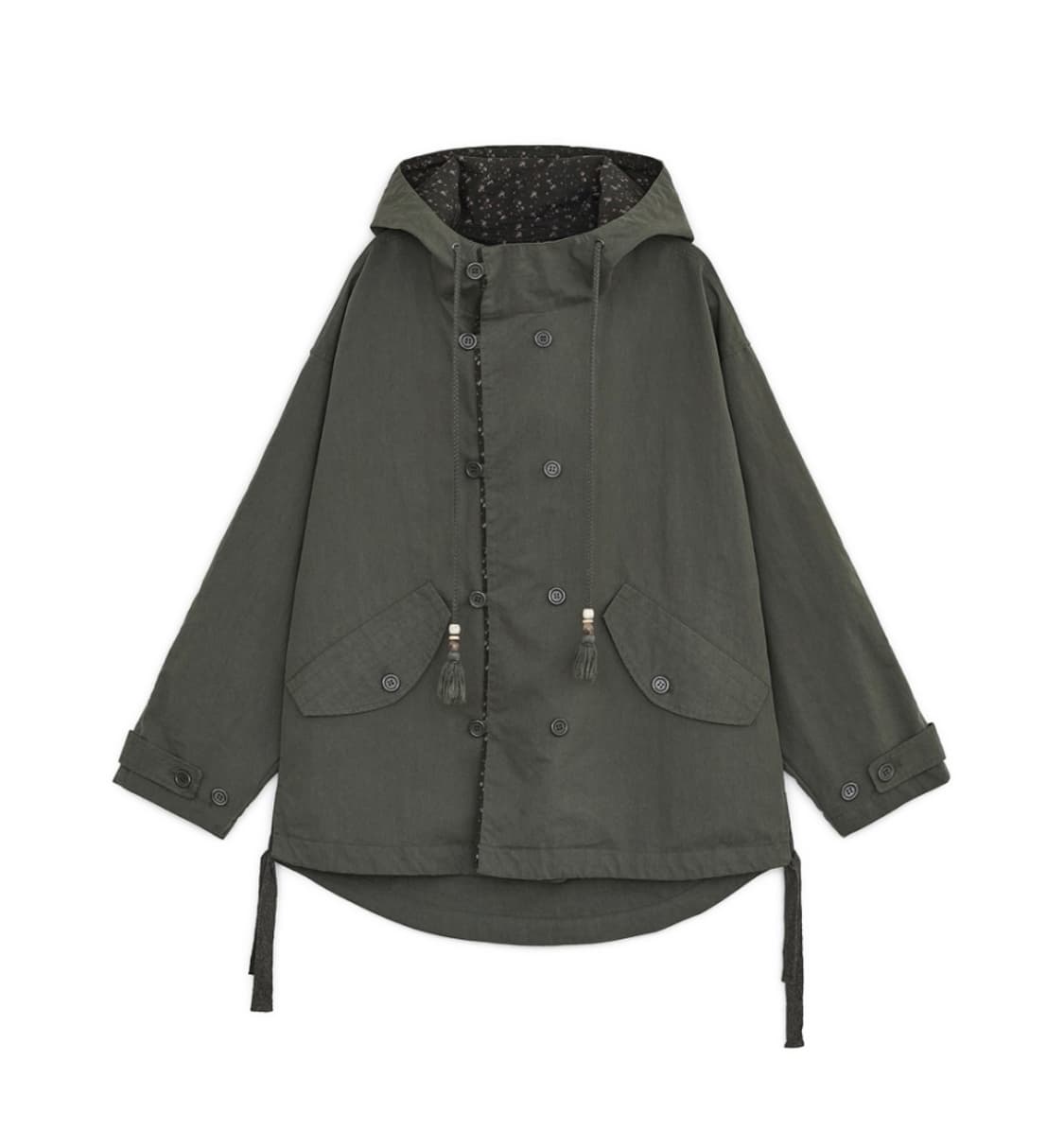 허그유어스킨 워시드 필드 자켓 카키 상품이미지1