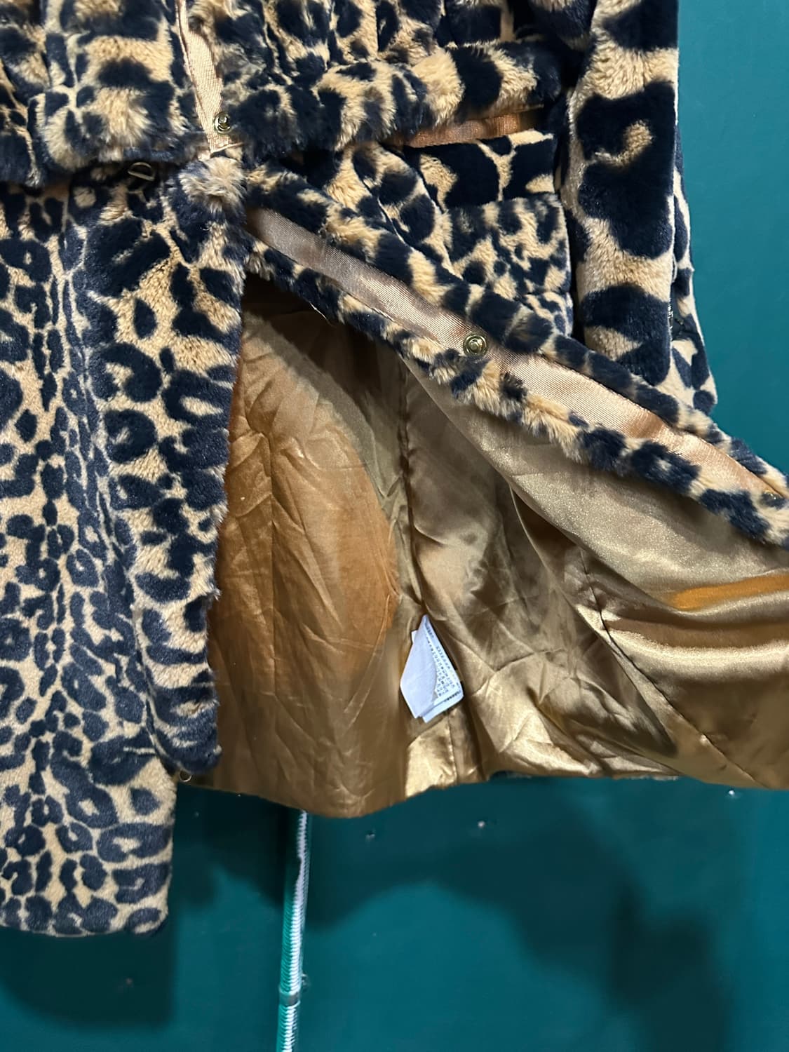 조던 오버핏 호피 퍼 분리형 코트자켓 상품이미지7