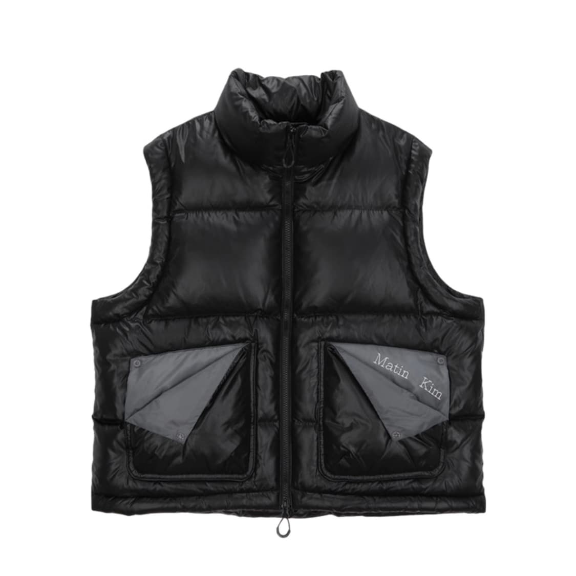(W) 마뗑킴 폴디드 포켓 다운 베스트 블랙 상품이미지1