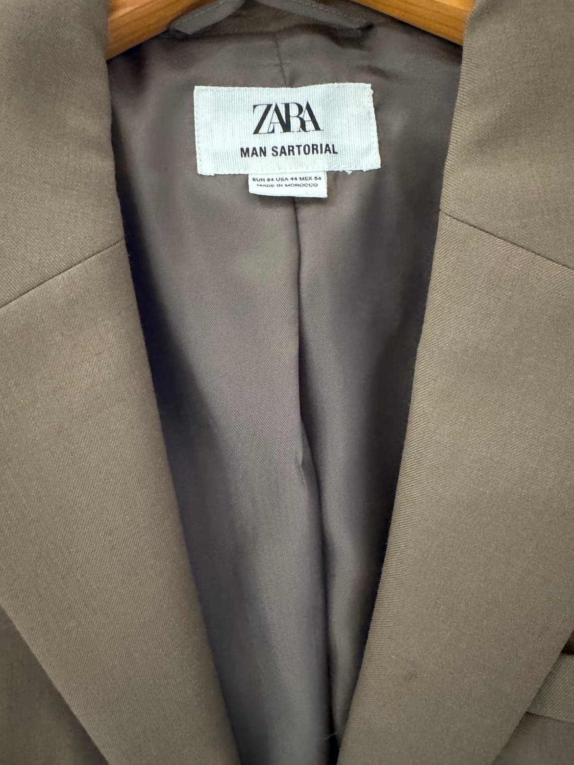 ZARA 맨 사토리얼 브라운 자켓 usa44 상품이미지2