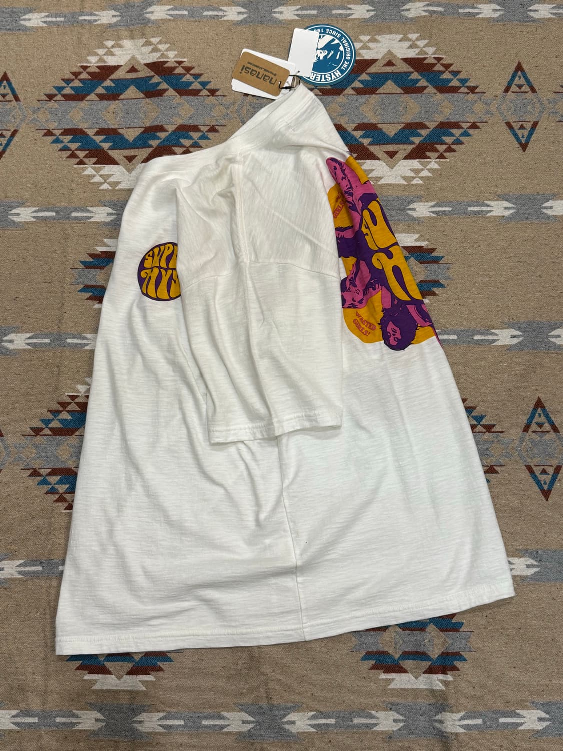 [L] 히스테릭글래머 슈퍼히스테릭 서클 티셔츠 화이트 상품이미지5