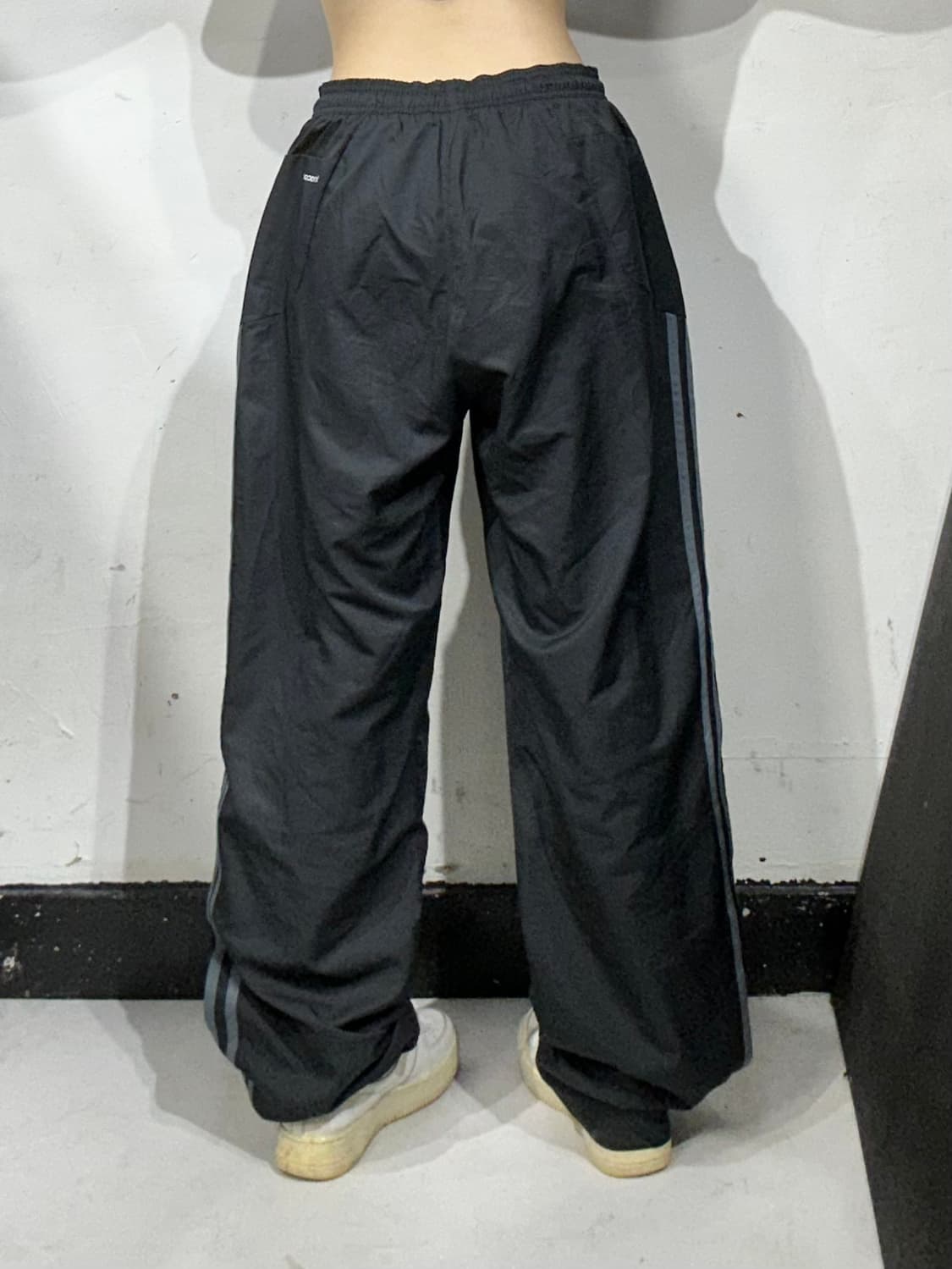 아디다스 블랙 와이드 삼선 트랙 팬츠 추리닝 바지 XL 상품이미지3