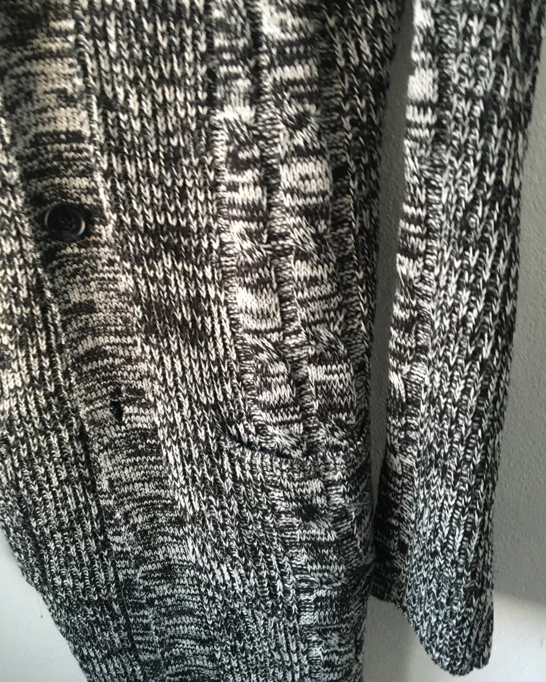 Fake fur collar knit cardigan 상품이미지6