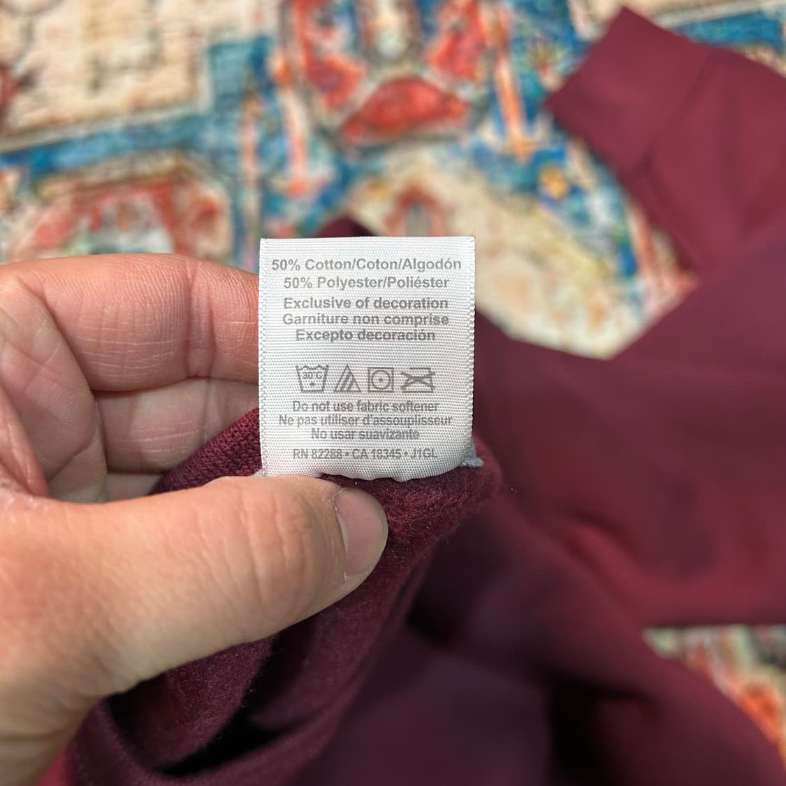 [2XL] 00s 러셀 버건디 스웻셔츠 상품이미지6