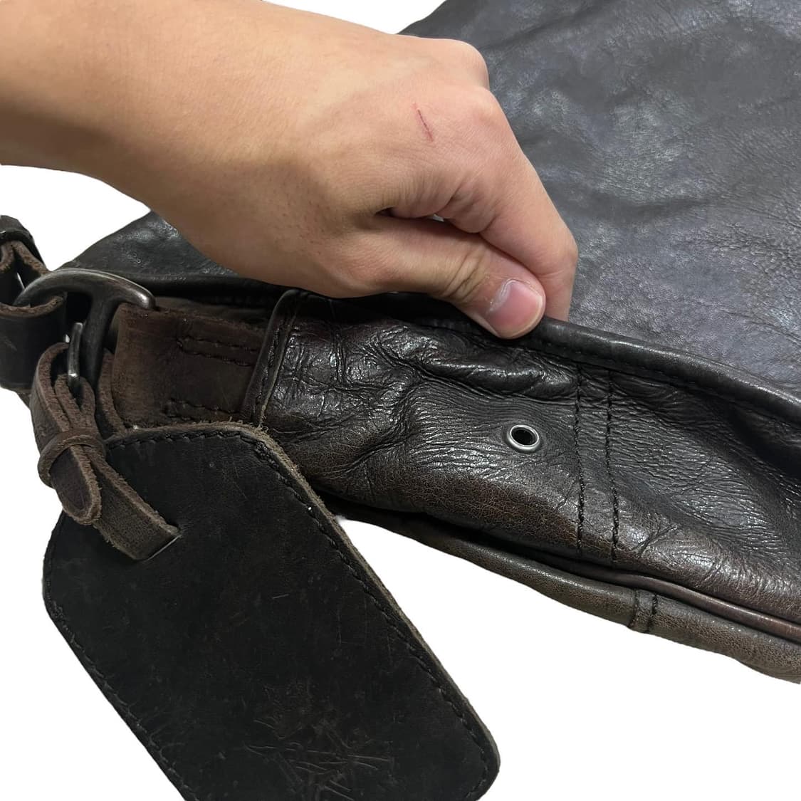 90s 폴로 랄프로렌 레더 크로스백 상품이미지10