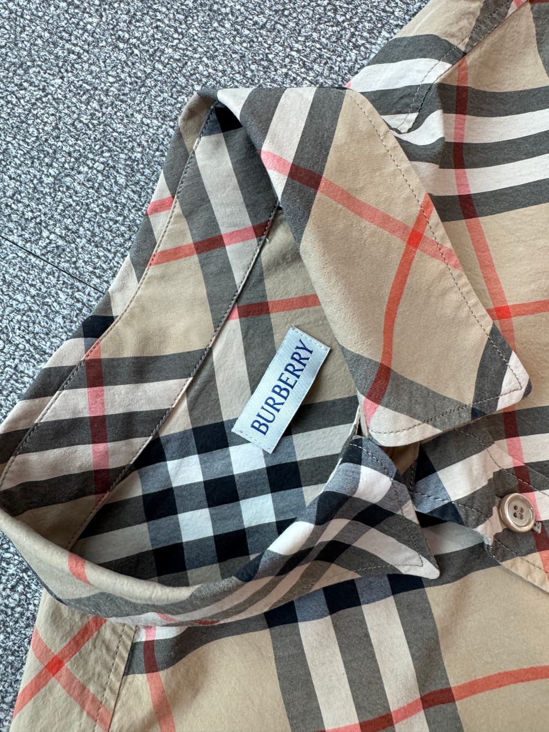 25SS 다니엘리 사선 체크 코튼 셔츠 M  상품이미지8