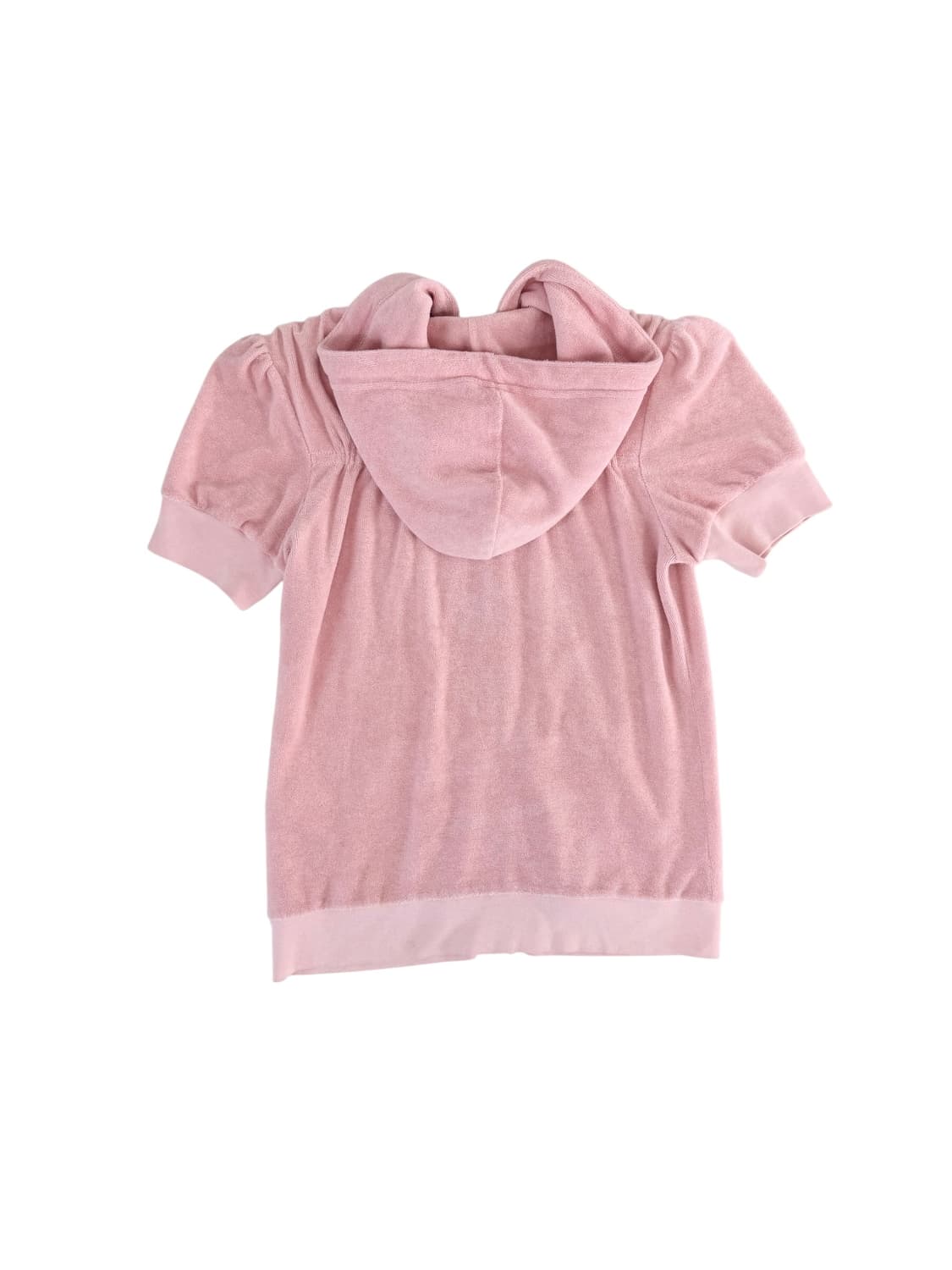 쥬시꾸띄르 핑크 반팔 후드집업 m 상품이미지2