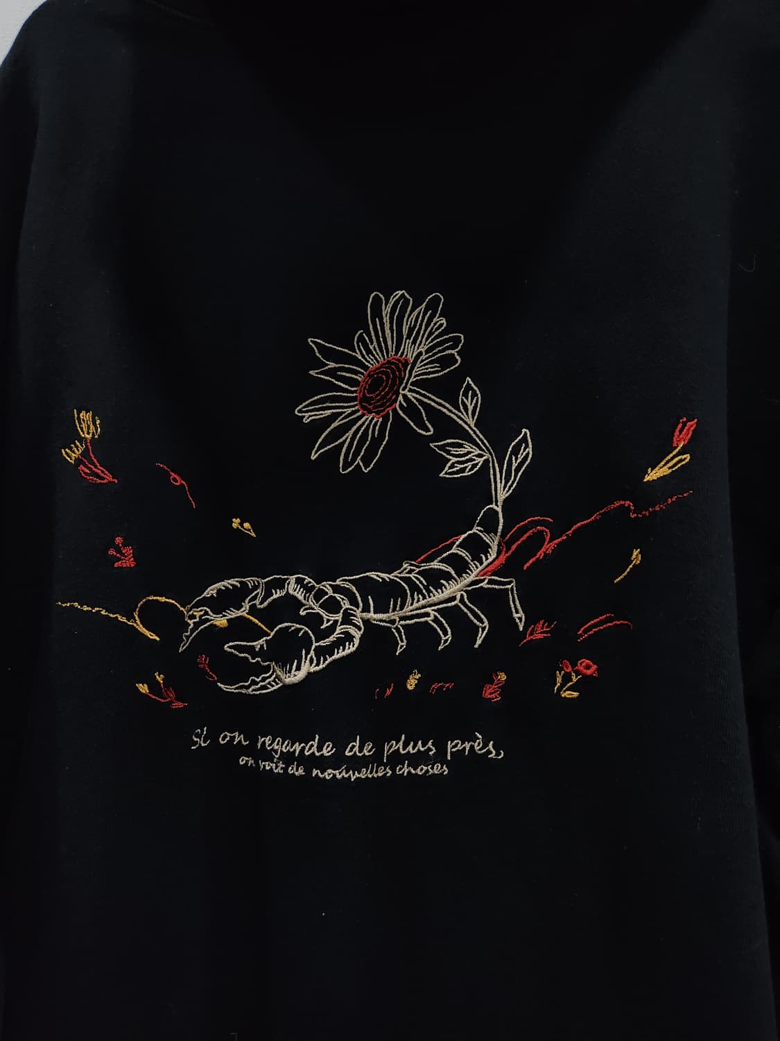 CPGN STUDIO 자수 후드티 블랙 남성 95~100사이즈 오버핏 상품이미지5