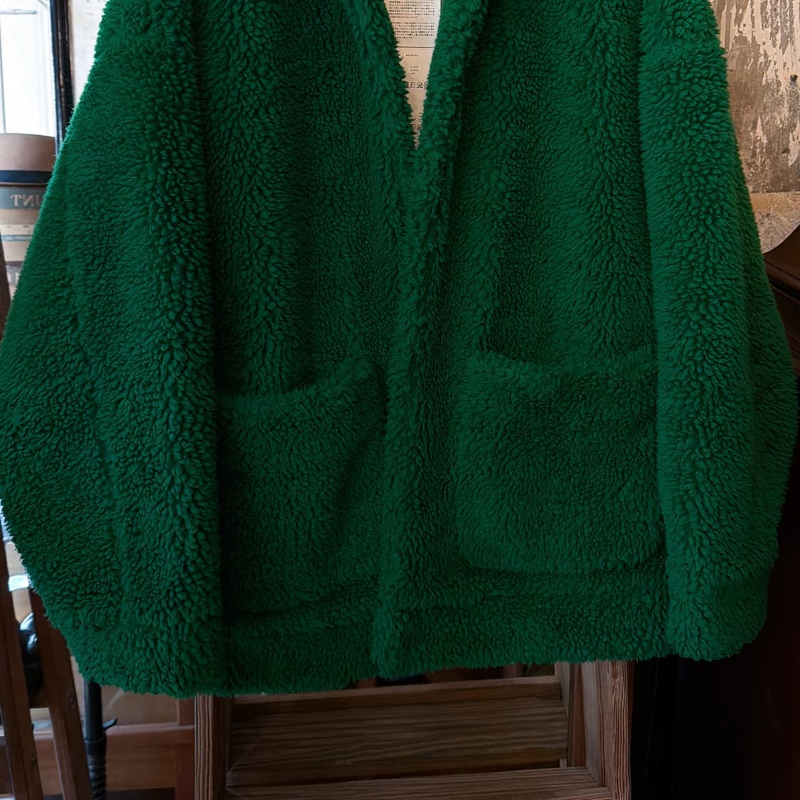 더블렛 핸드페인팅 Faux 시어링 자켓 상품이미지6