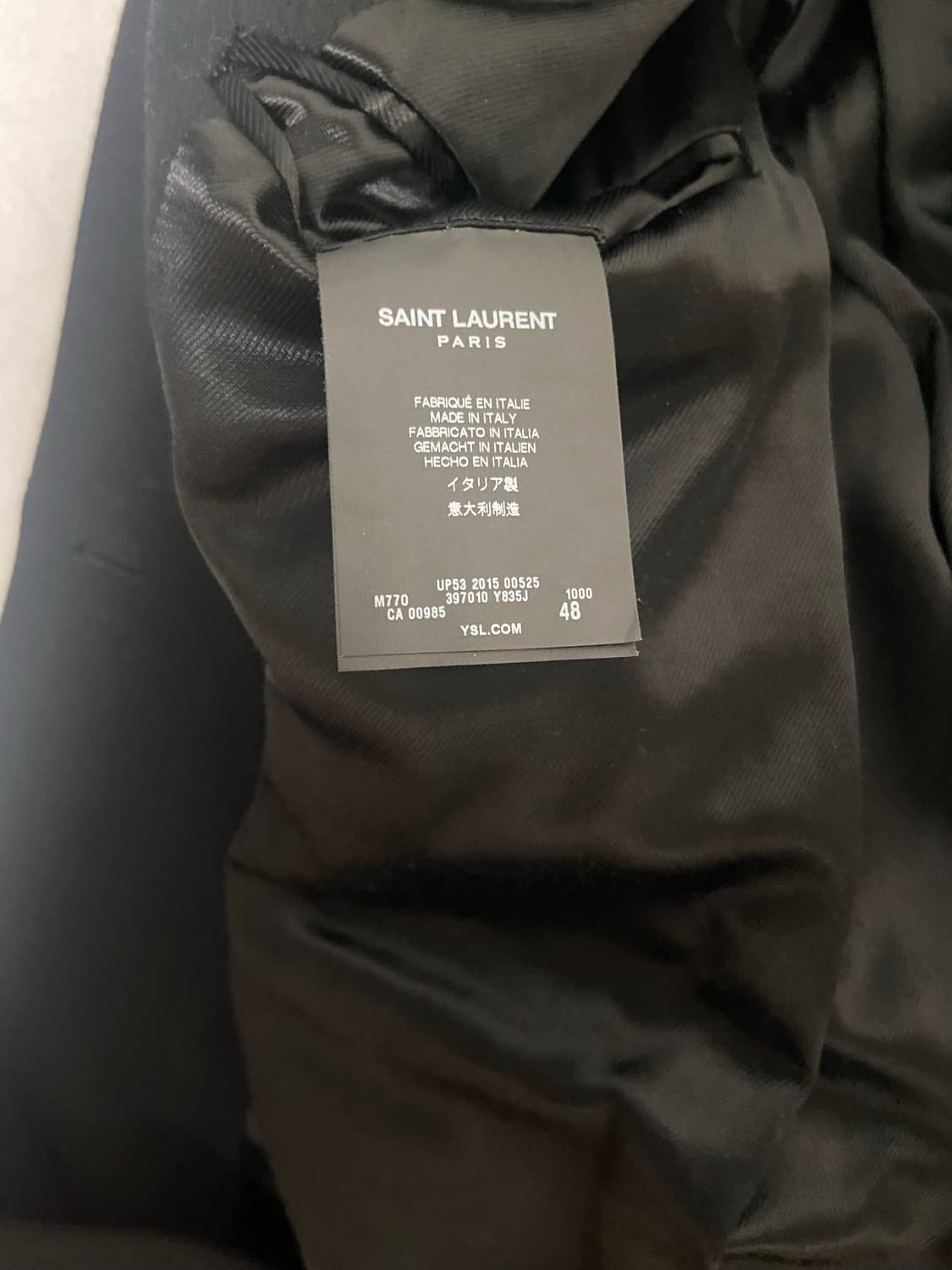 생로랑 15fw 더블 코트 48 상품이미지6