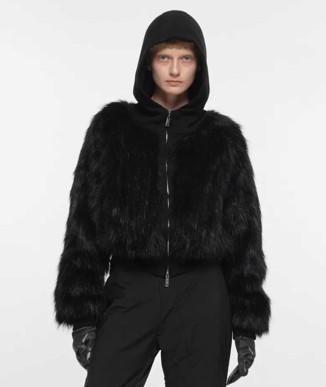 후디 퍼자켓 블랙 (1) 상품이미지1