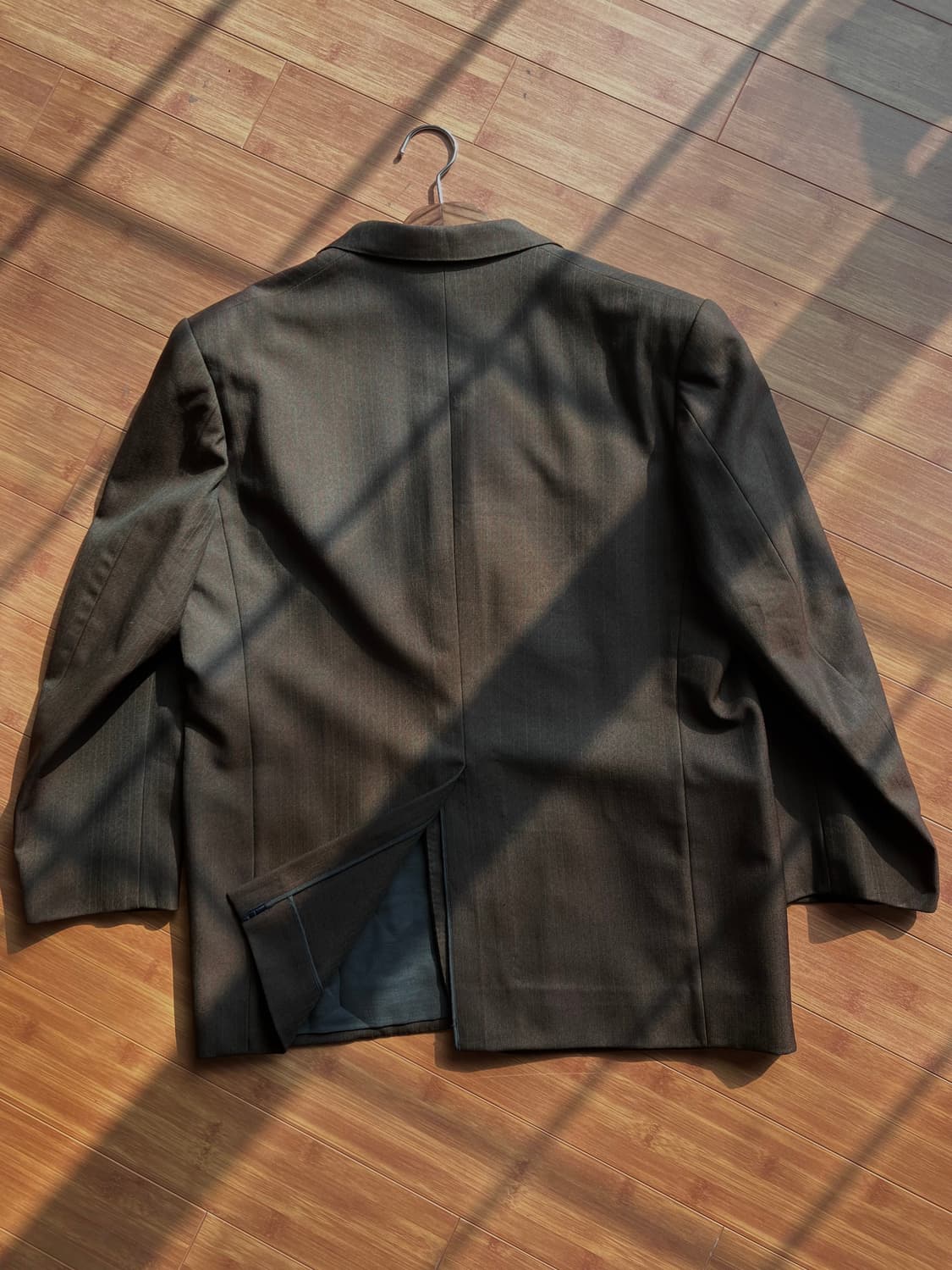 브라운 2버튼 싱글자켓 상품이미지4
