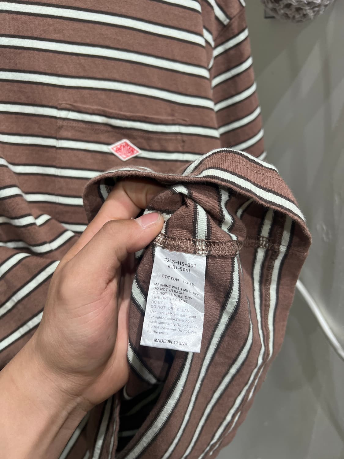 Danton 단톤 스트라이프 반팔 티셔츠 상품이미지5