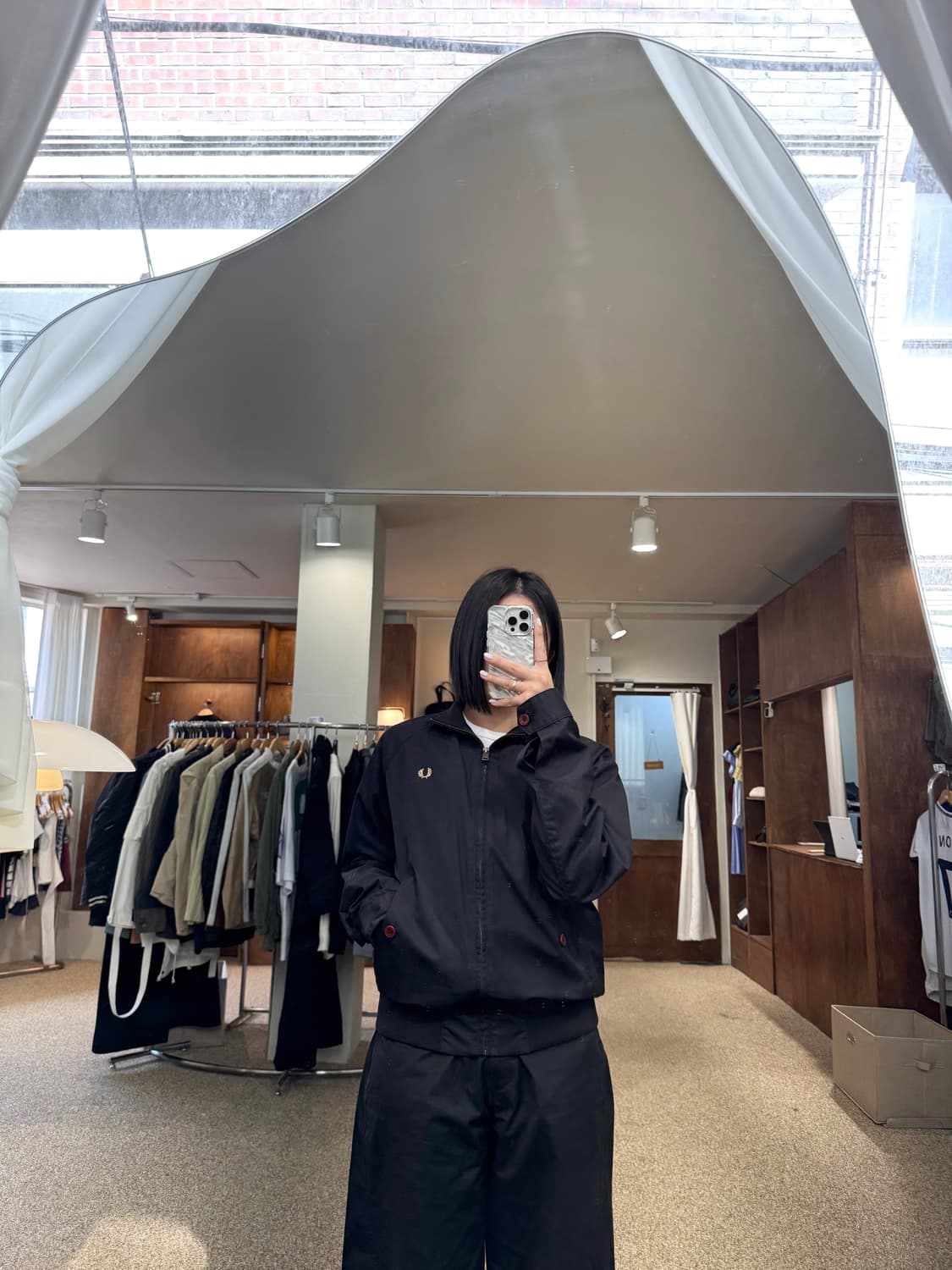 프레드페리 일링 집업 블루종 상품이미지2