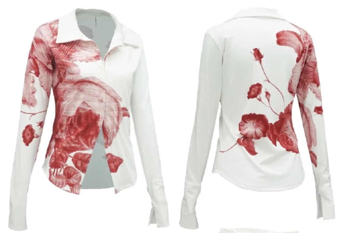 nache half tone jersey shirt white 상품이미지2