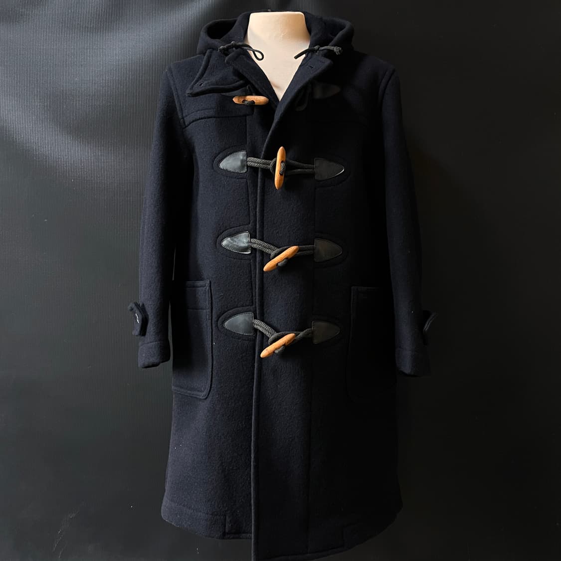 M) 80s VAN JAC 반 자켓 Made in Japan 울 더플코트 상품이미지1