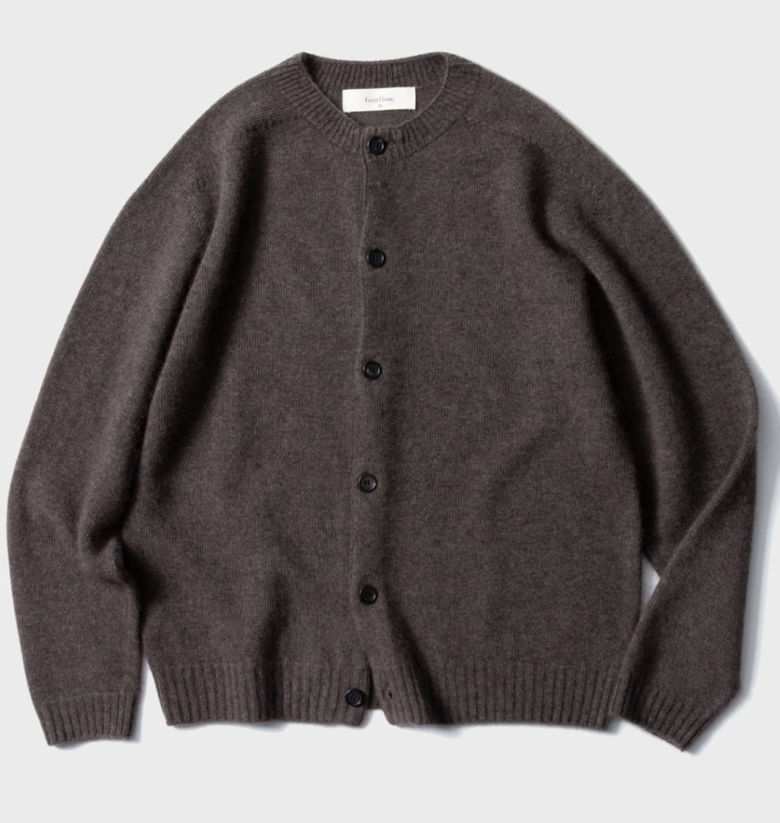 퍼스트플로우 베이비 알파카 가디건(애쉬 브라운) 44사이즈 상품이미지1