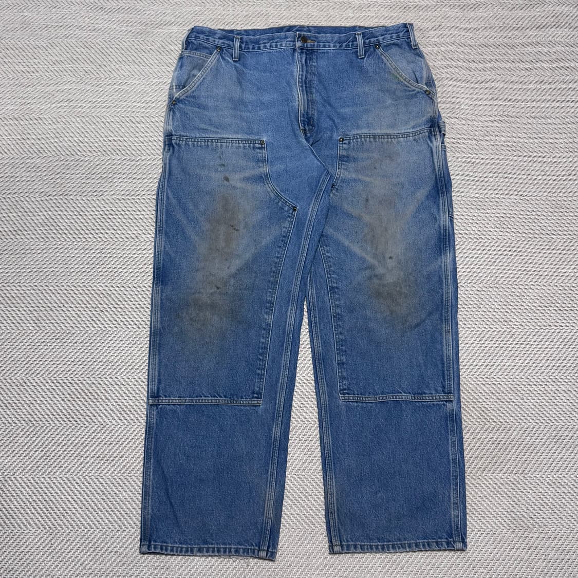(42X32) 빈티지 칼하트 더블니 B73 DST 데님팬츠 상품이미지1