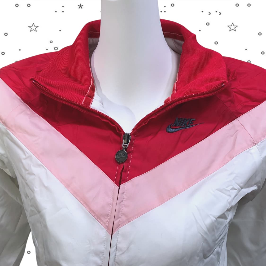 [S] NIKE 나이키 화이트 핑크 바람막이 25 상품이미지2