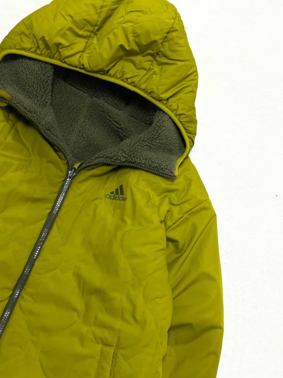 아디다스 카키 뽀글이 리버시블 점퍼 상품이미지8