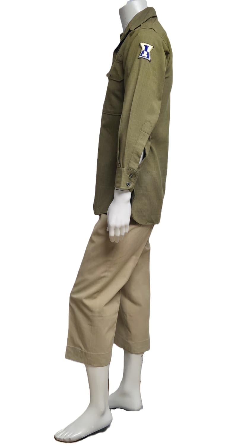 육군 구형 50년대 1군단 카키 정복 전투복 세트 (S) 상품이미지2