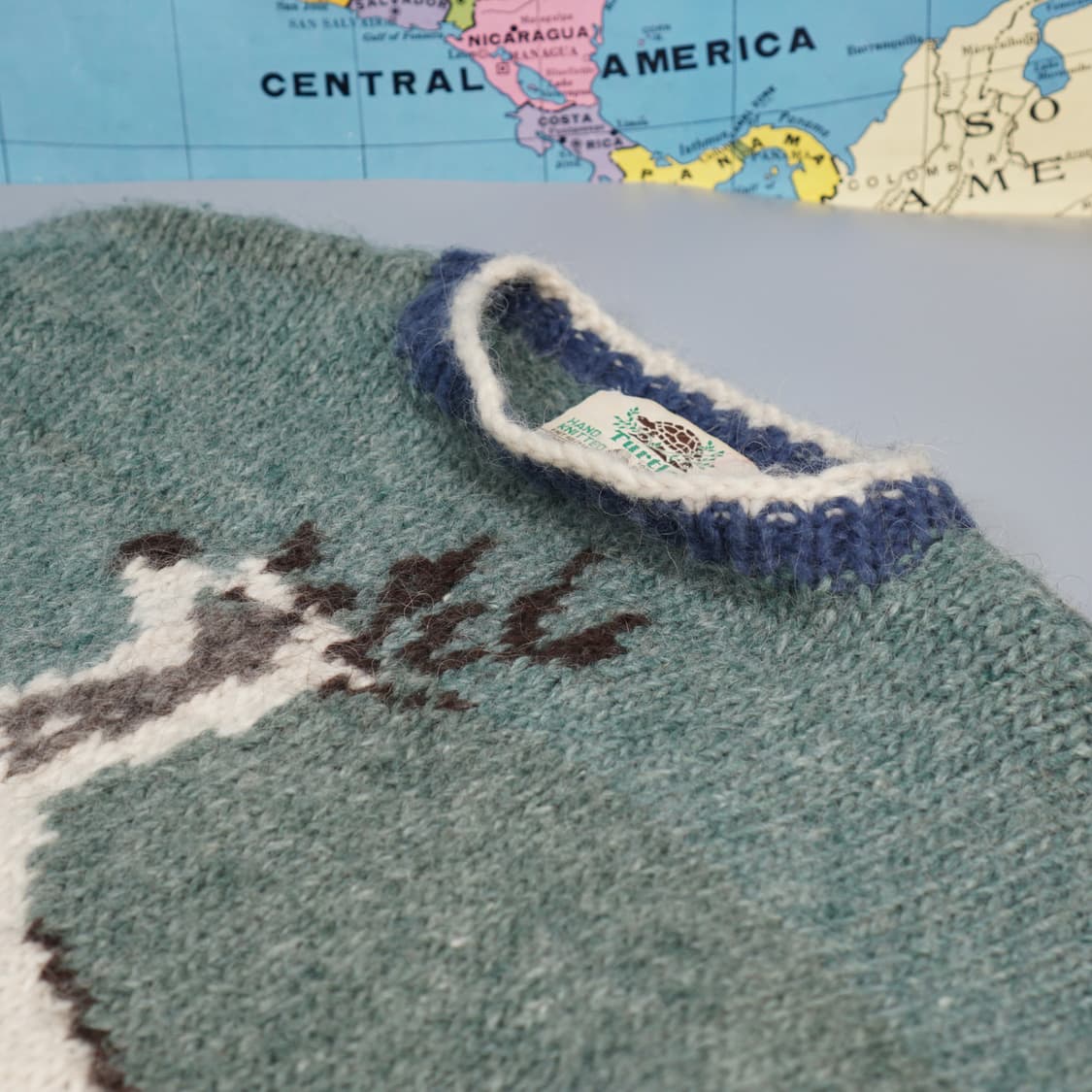 캐나다 Turtle 퓨어 울 핸드메이드 니트 상품이미지5